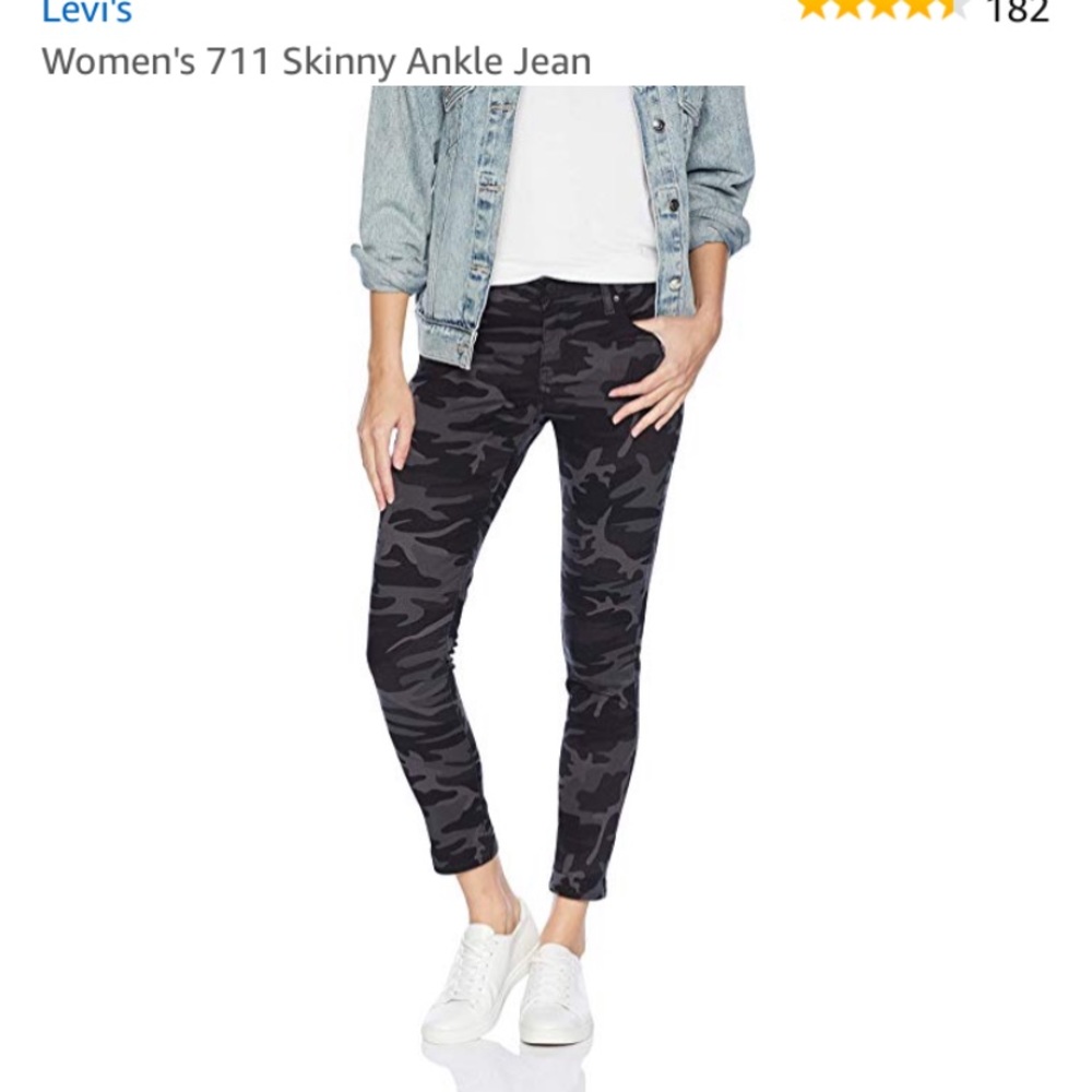 Levi Black Camo Pants
